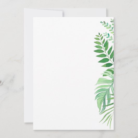 シンプル結婚葉延期の発表 案内状 (裏面)