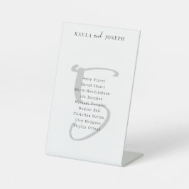 シンプル結婚表番号5台座標識 台座サイン