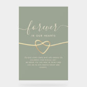 シンプル結婚記念碑 アクリルサイン (正面)