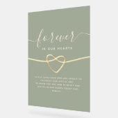 シンプル結婚記念碑 アクリルサイン (傾斜)