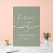 シンプル結婚記念碑 アクリルサイン (ウェディング)