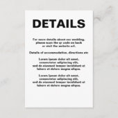 シンプル結婚QRコード エンクロージャーカード (正面)