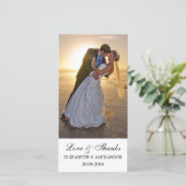 シンプル結婚Thank You Photo Card サンキューカード (スタンド正面)