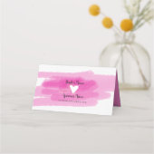 シンプル絵を描線とハート結婚の座席表 プレイスカード (裏面)