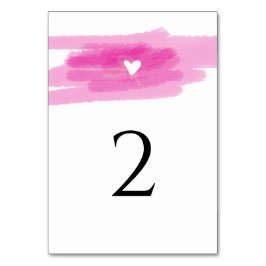 シンプル絵を描線とハート結婚ズ テーブルナンバー