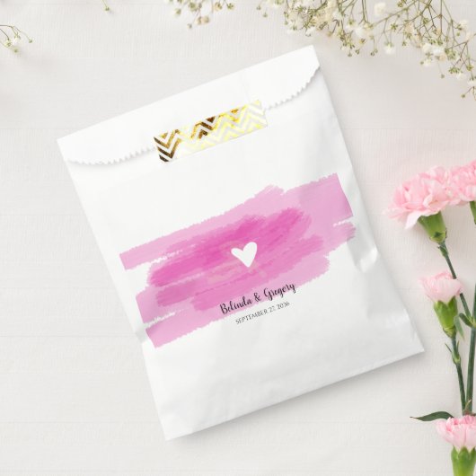 シンプル絵を描線とハート結婚ズ フェイバーバッグ (封をした状態)