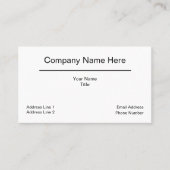 シンプル総合事業デザイン 名刺 (正面)