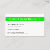 シンプル緑と白のカー企業のド 名刺 (裏面)