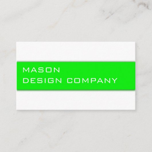 シンプル緑と白のカー企業のド 名刺 (正面)