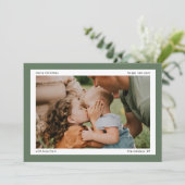 シンプル緑はっきりした縁ど2枚大写真 シーズンカード (スタンド正面)