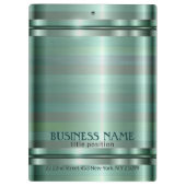 シンプル緑トーンストライプ クリップボード (裏面)