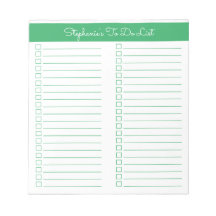 シンプル緑モダン2列チェックリスト