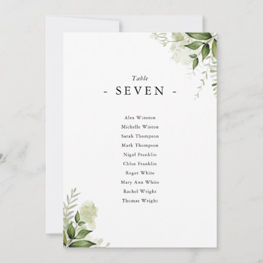 シンプル緑葉着座面番号 (裏面)