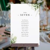 シンプル緑葉着座面番号