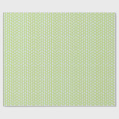 シンプル緑葉青 ラッピングペーパー (フラット)