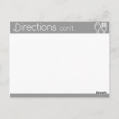 シンプル線なしグレーレシピ ポストカード (裏面)