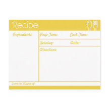 シンプル線なし黄レシピ