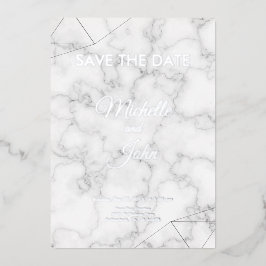 シンプル線の色結婚式招待状 箔招待状