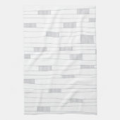 シンプル線ミニマルグラフモダンィックパターン キッチンタオル (縦)