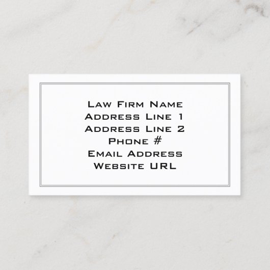 シンプル線モダン付き縁どエレガントとあり 名刺 (裏面)