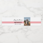 シンプル線結婚のウォーターボトルラッパーウォーターボット ペットボトルラベル (シングルラベル)