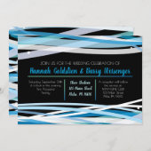 シンプル線結婚式招待状 招待状 (正面/裏面)