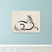 シンプル線 キャンバスプリント (インサイチュ (ウッドフロア))