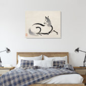 シンプル線 キャンバスプリント (インサイチュ (寝室))