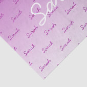 シンプル編集可能な名前 |編集可能な任意の色グラデーション 薄葉紙 (詳細)