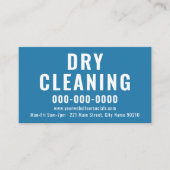 シンプル編集可能はっきりしたカラー乾式洗浄 名刺 (正面)