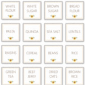 シンプル編集可能ひまわり花キッチンパントリー シール (正面)