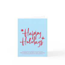 シンプル編集可能カラーハッピーホリデイズビジネス