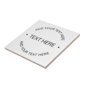 シンプル編集可能モダン文字 |白と黒 タイル (側面)