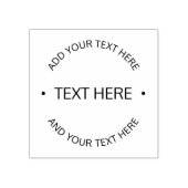 シンプル編集可能モダン文字 |白と黒 ラバースタンプ (インプリント)