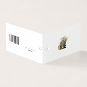 シンプル編集可能ロゴUPC衣料品つる価ラベル (外部)