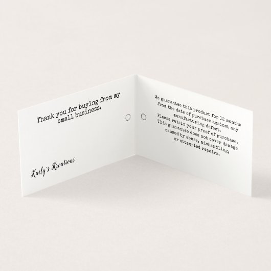 シンプル編集可能ロゴUPC衣料品つる価ラベル (内部)