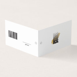 シンプル編集可能ロゴUPC衣料品つる価ラベル