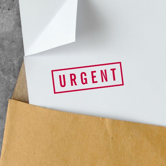 シンプル縁どはっきりした赤 セルフインキングスタンプ