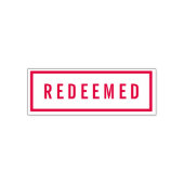 シンプル縁どはっきりした赤 セルフインキングスタンプ (デザイン)