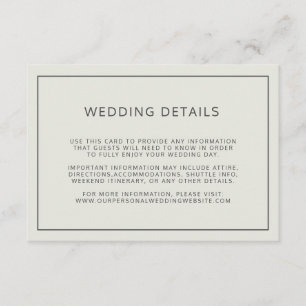 シンプル縁ど光ベージュ結婚の詳細 エンクロージャーカード