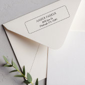 シンプル縁ど差出人住所 セルフインキングスタンプ