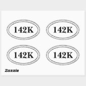 シンプル縁ど楕円ラベル 楕円形シール (シート)