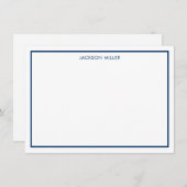 シンプル縁ど海軍サンキューカード サンキューカード (正面/裏面)