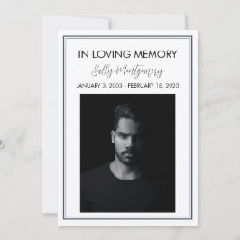 シンプル縁ど葬儀 招待状