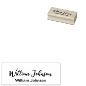 シンプル署名および印刷された名前文字テンプレート ラバースタンプ (押印)