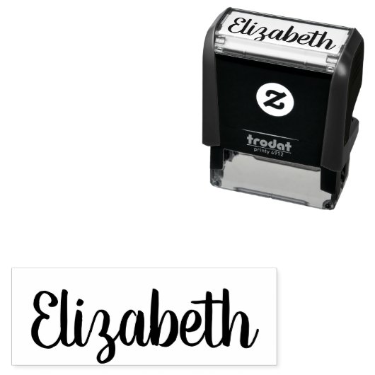 シンプル署名の名スクリプトテンプレート セルフインキングスタンプ (インサイチュ)