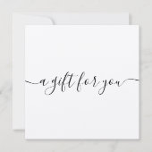 シンプル署名スクリプトクラフト商品券 (正面)