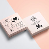 シンプル署名スクリプトハート注文ありがとうございますSqu スクエア名刺