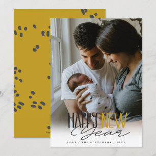 シンプル署名スクリプト新年おめでとう シーズンカード