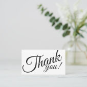 シンプル美しいエレガントサロンありがとう 割引カード (スタンド正面)